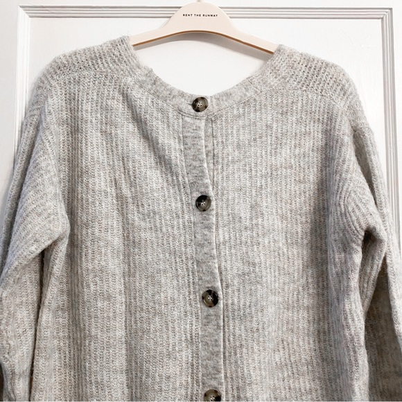 J.Crew Point Sur Gray Open-Back Sweater, size S - Picture 9 of 9